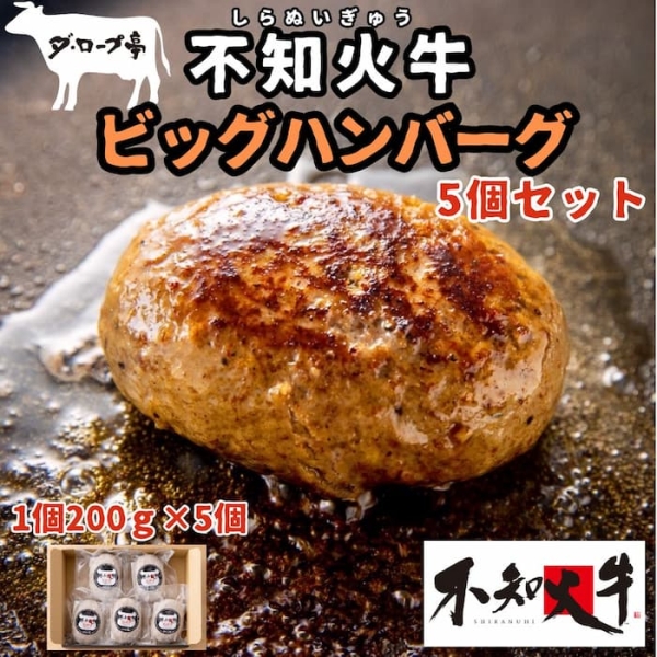 不知火牛ビッグハンバーグセット