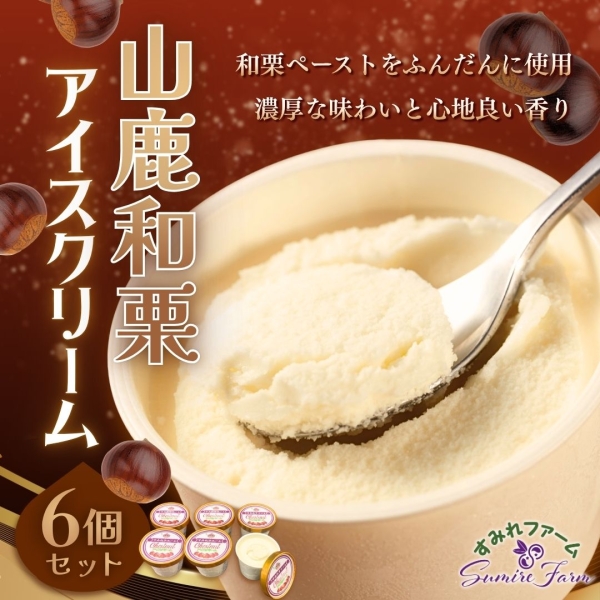 山鹿和栗アイスクリーム6個セット■