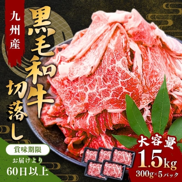 大容量！九州産黒毛和牛切落し