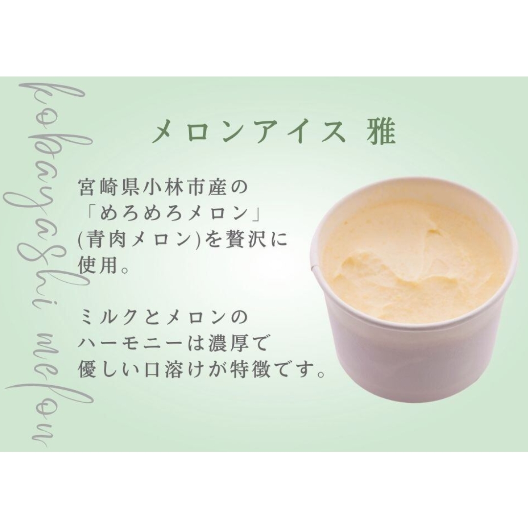 めろめろメロンと宮崎マンゴーのアイスセット 野尻小町