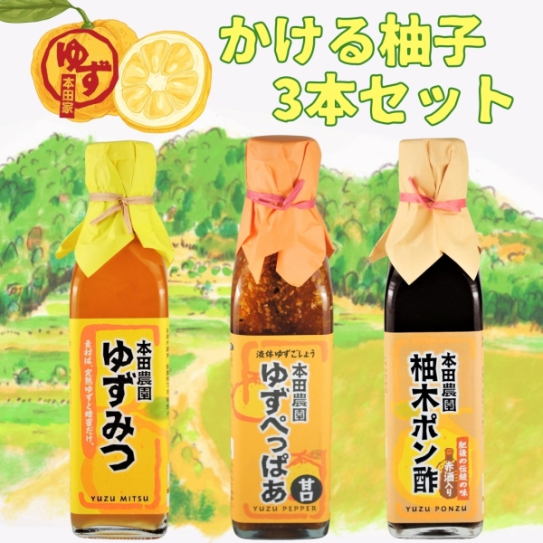 かける柚子3本セット