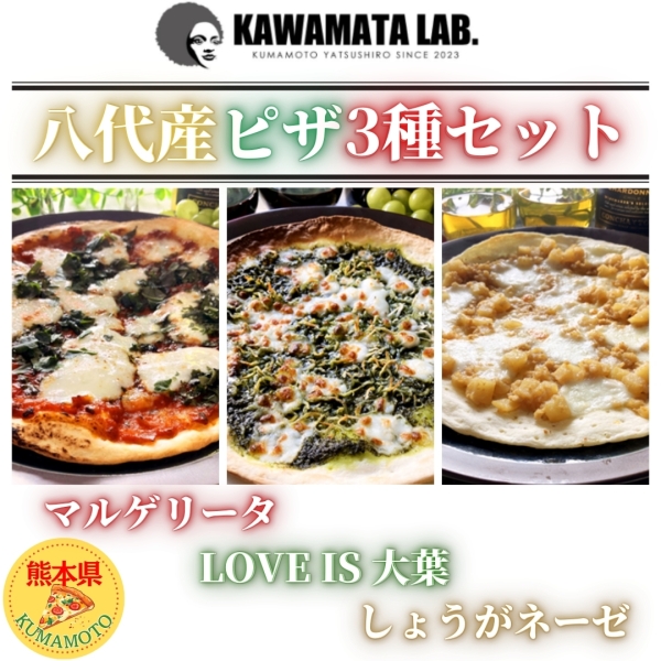 熊本県八代産 ピザ3種セット