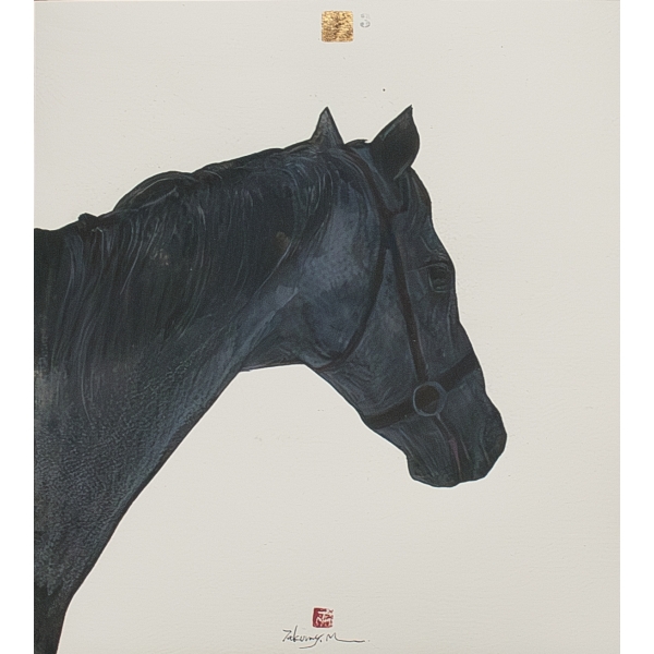 松永拓⼰ 作「馬3」（紙・デッサン）