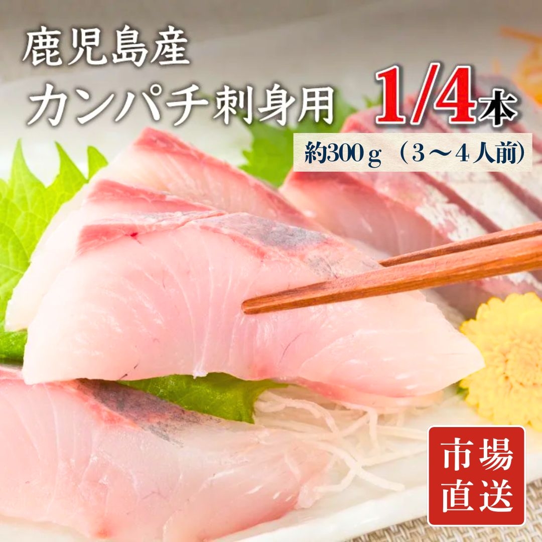 冷蔵】カンパチ刺身用 （1/4本：3～4人前、1/2本：6～8人前） 津曲商店