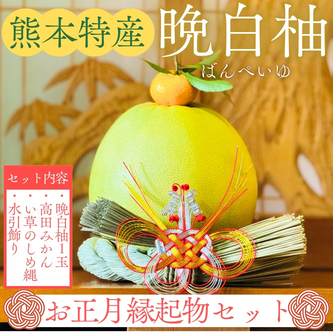 【熊本県産】晩白柚～お正月縁起物セット～