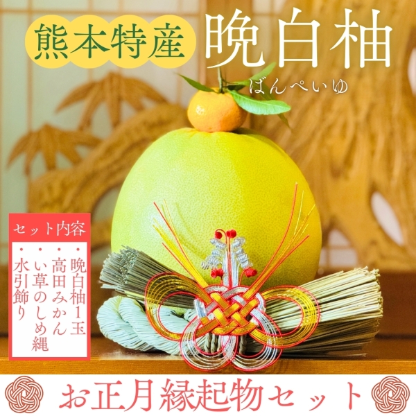 【熊本県産】晩白柚～お正月縁起物セット～