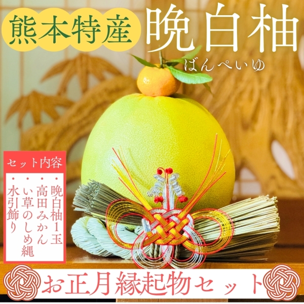 【熊本県産】晩白柚～お正月縁起物セット～