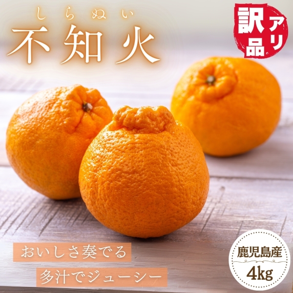 【鹿児島県産】不知火（訳あり4㎏）