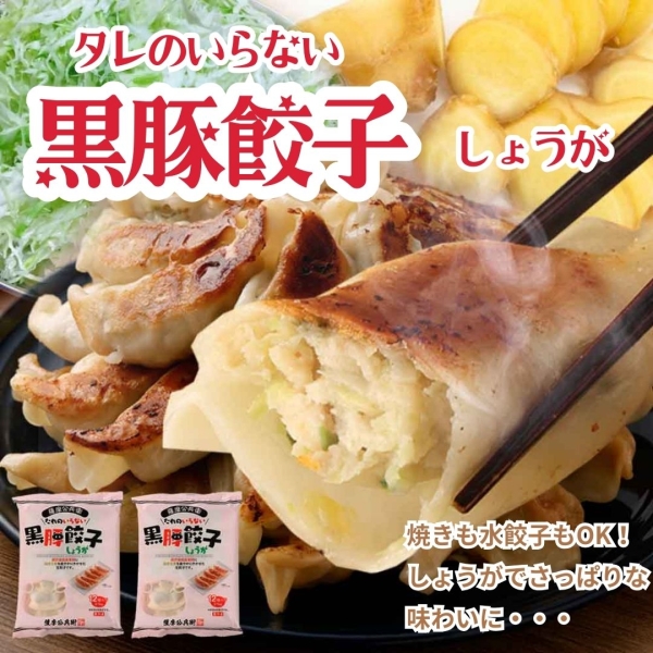 タレのいらない黒豚餃子(しょうが)12個入り(2袋・4袋・６袋）
