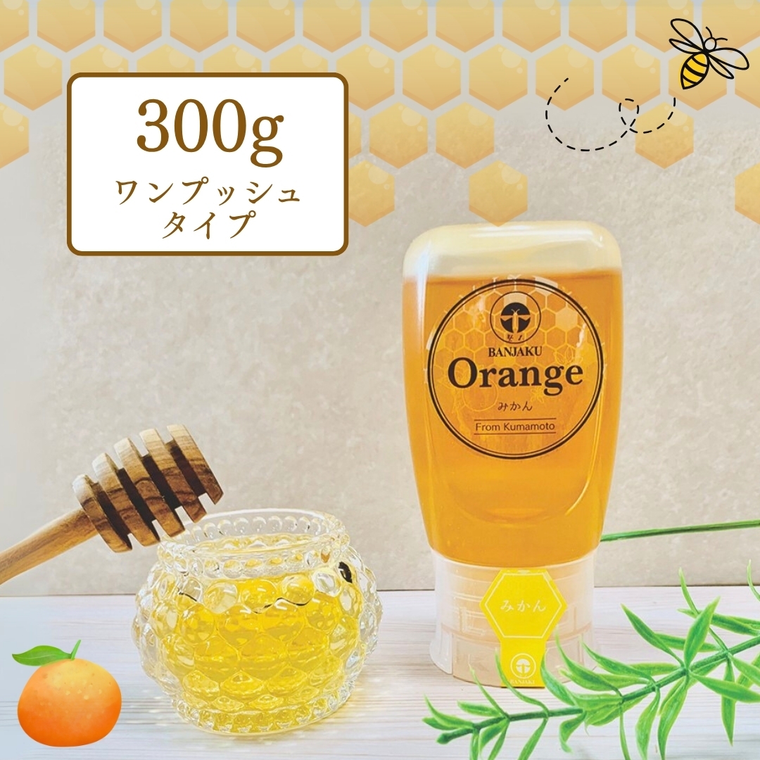 非加熱】熊本県産はちみつ(みかん) 300g/1,000g 磐石ローヤルゼリー