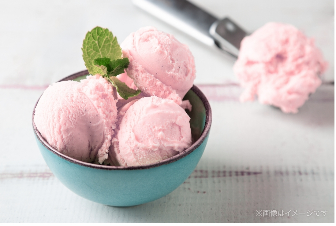 球磨中央高校の絶品いちごアイス