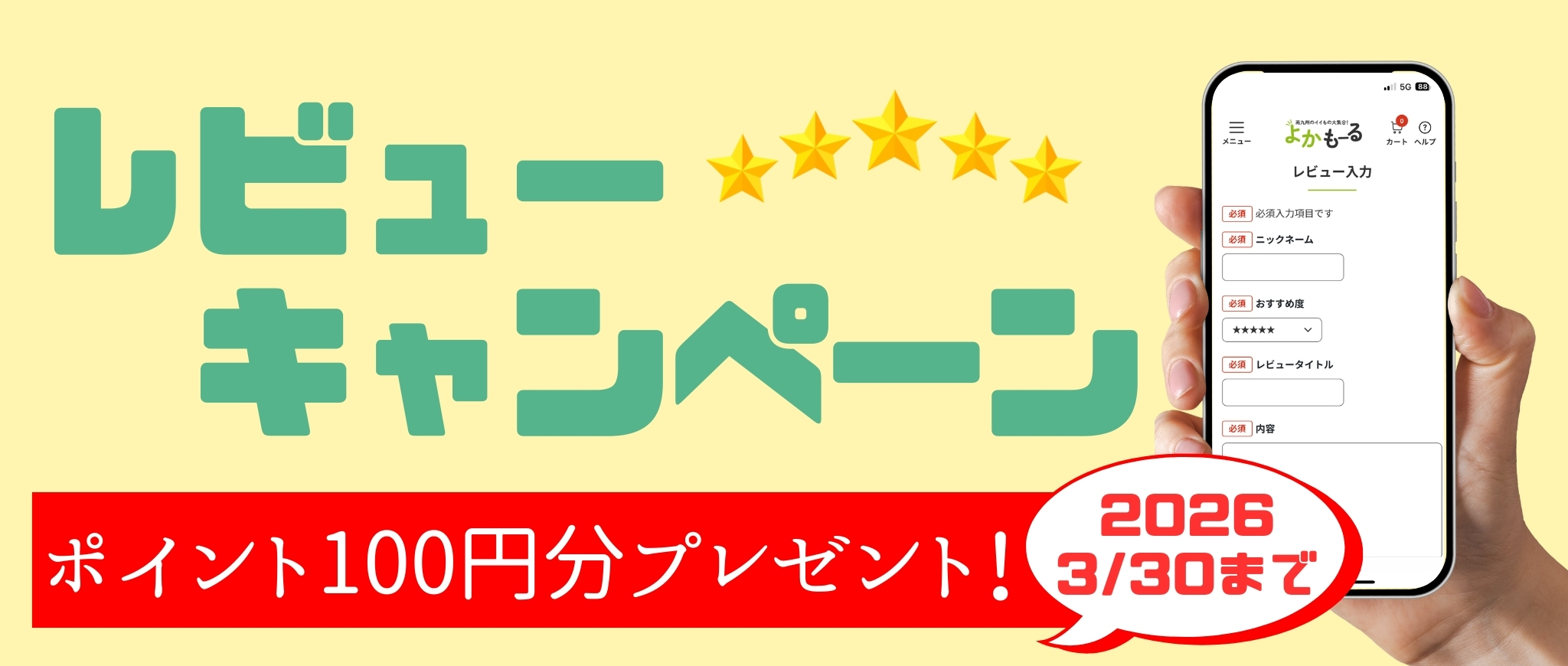 レビューキャンペーン